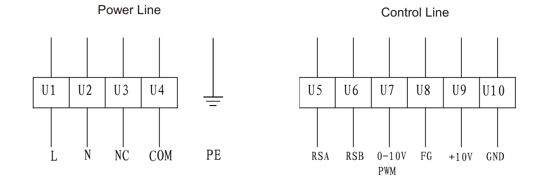 BL-B355B-EC-05 electrical connection